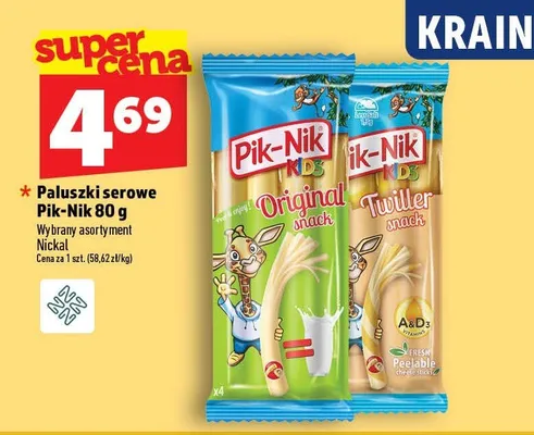 Paluszki serowe Pik-Nik Twiller promocja w TOPAZ