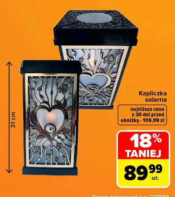 Kapliczka solarna promocja w Carrefour