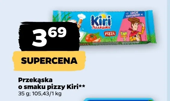Przekąska o smaku pizzy Kiri promocja w Netto