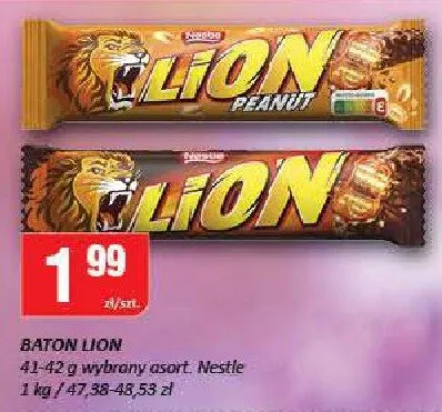 Baton Lion Peanut Nestlé promocja w Chorten