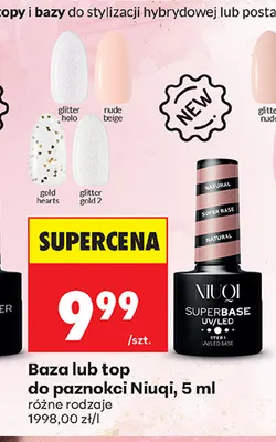 Baza lub top do paznokci Niuqi promocja w Biedronka