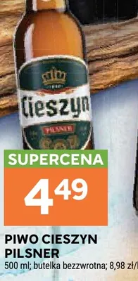 Piwo Cieszyn Pilsner promocja w Stokrotka