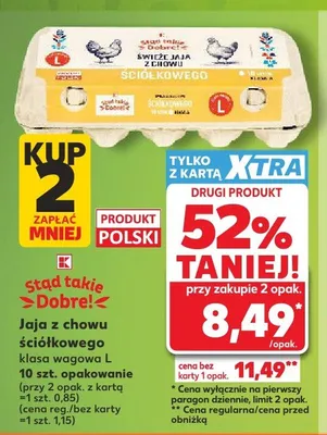 Jaja z chowu ściółkowego klasa L Stąd takie Dobre! promocja w Kaufland