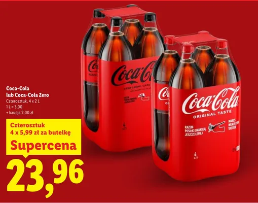 Napój Coca-cola promocja w Lidl