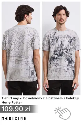 T-shirt męski bawełniany z elastanem z kolekcji Harry Potter Medicine promocja w Medicine