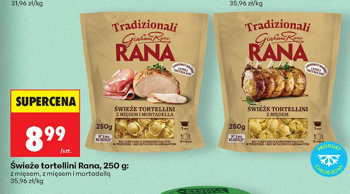 Świeże tortellini Rana z mięsem promocja w Biedronka