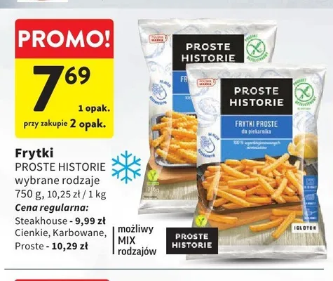 Frytki Steakhouse Proste Historie promocja w Intermarche