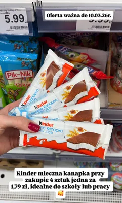 Mleczna kanapka promocja w Dino