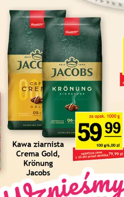 Kawa ziarnista Krönung Jacobs promocja w Gram Market