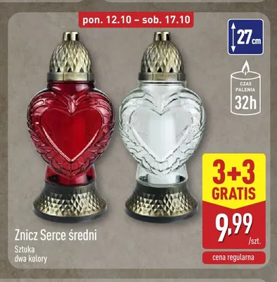 Znicz serce średni promocja w Aldi