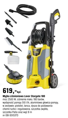 Myjka ciśnieniowa Lavor Stargate 180 promocja w OBI