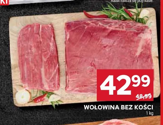 Wołowina bez kości promocja w Stokrotka