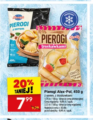 Pierogi z truskawkami Alex-Pol promocja w Twój Market