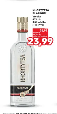 Wódka Khortytsa Platinum promocja w Kaufland