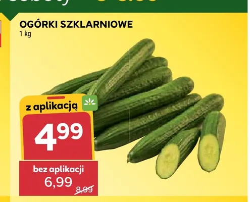 Ogórki szklarniowe promocja w Stokrotka