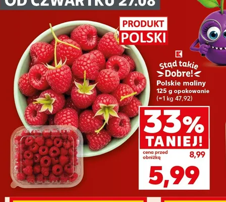 Maliny polskie promocja w Kaufland