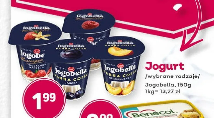 Jogurt Jogobella promocja w Bliski
