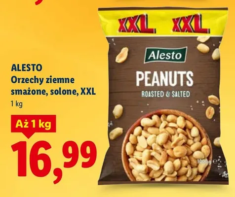 Orzechy ziemne smażone, solone, XXL promocja w Lidl