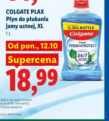 Płyn do płukania jamy ustnej Plax XL Colgate promocja w Lidl