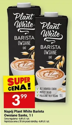 Napój Plant White Barista Owsiane promocja w Twój Market