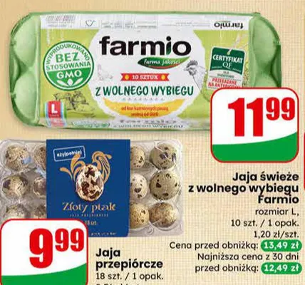 Jaja przepiórcze promocja w Dino
