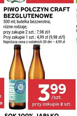 Piwo Połczyn Craft Bezglutenowe promocja w Stokrotka