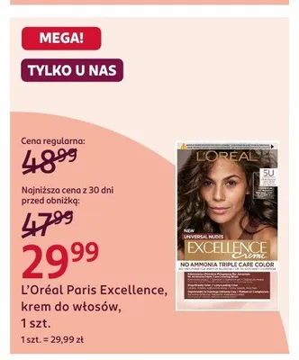 Krem do włosów L'Oréal Paris Excellence promocja w Rossmann