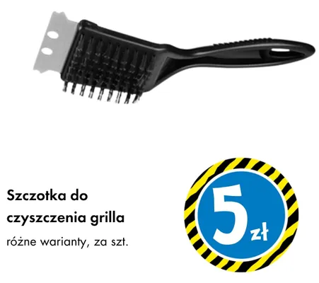 Szczotka do czyszczenia grilla promocja w Tedi