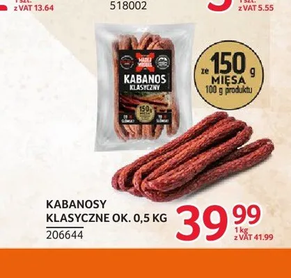 Kabanosy klasyczne Madej Wróbel promocja w Selgros