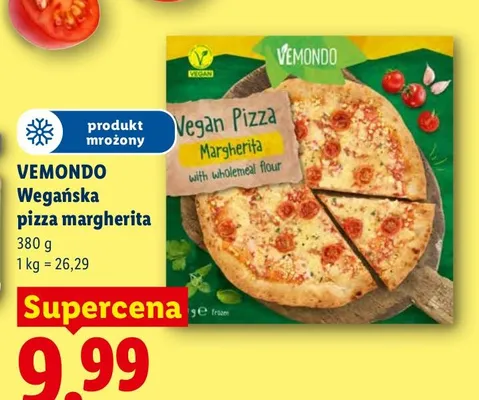 Wegańska pizza margherita VEMONDO promocja w Lidl