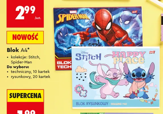 Blok techniczny A4 St. Majewski promocja w Biedronka