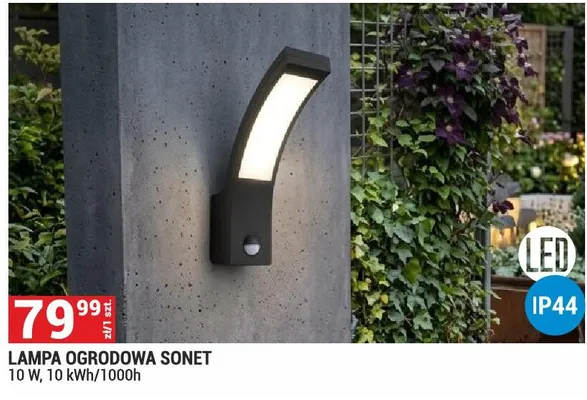 Lampa ogrodowa Sonet 10W, 10kWh/1000h promocja w Merkury Market