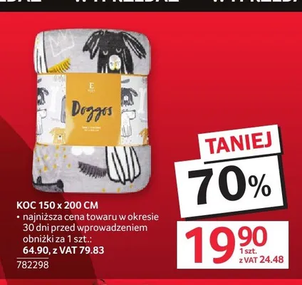Koc 150x200 cm promocja w Selgros