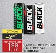 Napój energetyczny Black 250 ml różne rodzaje promocja w Wafelek