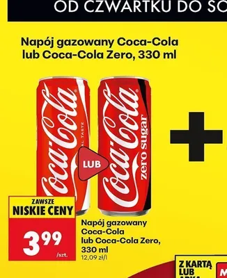 Napój gazowany Coca-Cola promocja w Biedronka