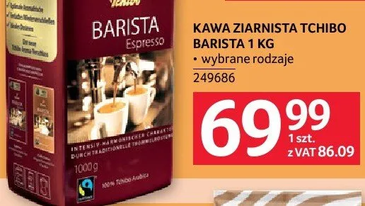 Kawa ziarnista Tchibo Barista wybrane rodzaje 249686 promocja w Selgros
