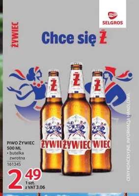 Piwo Żywiec promocja w Selgros