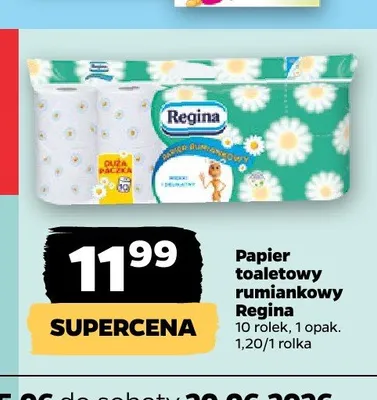 Papier toaletowy rumiankowy Regina promocja w Netto
