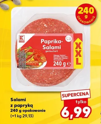 Salami z papryką promocja w Kaufland