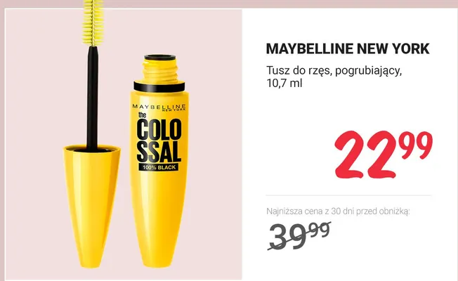 Tusz do rzęs pogrubiający promocja w Rossmann