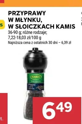 Przyprawa w młynku Kamis promocja w Stokrotka