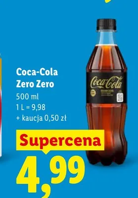 Napój gazowany Coca-Cola Zero Zero promocja w Lidl