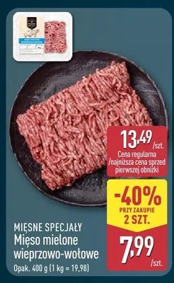 Mięso mielone wieprzowo-wołowe promocja w Aldi