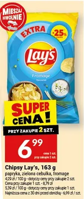 Chipsy Lay's, 163g promocja w Twój Market