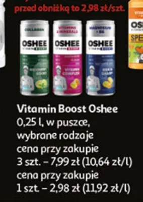 Vitamin Boost Oshee w puszce promocja w Auchan