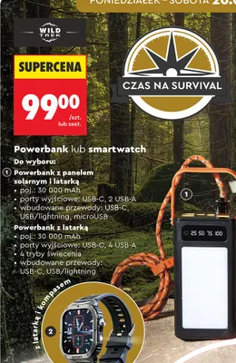 Powerbank lub smartwatch promocja w Biedronka