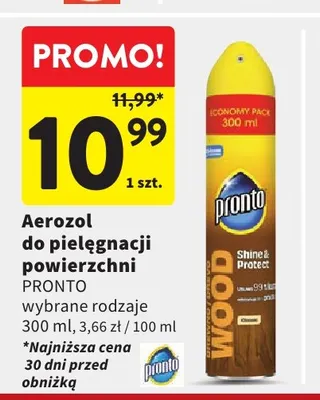 Aerozol do pielęgnacji powierzchni Pronto promocja w Intermarche