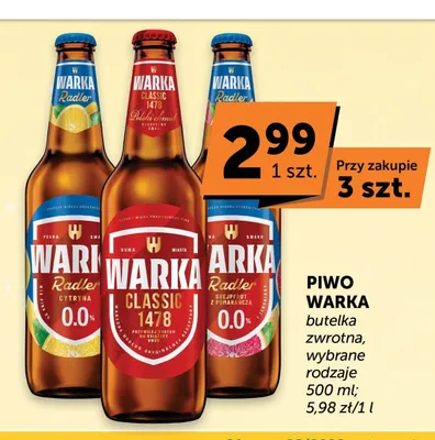 Piwo Warka Classic promocja w Euro Sklep