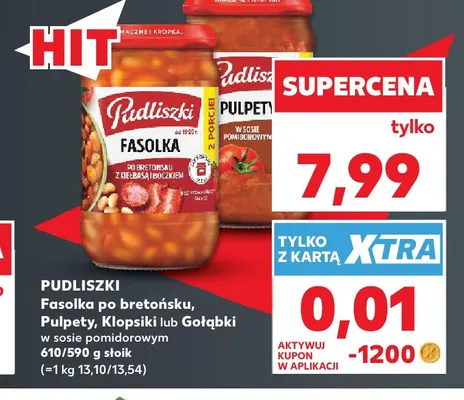 Gołąbki w sosie pomidorowym Pudliszki promocja w Kaufland