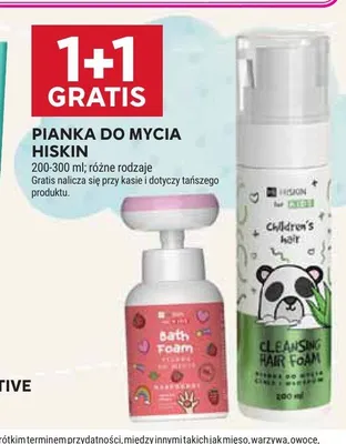 Pianka do mycia Hiskin Cleansing Hair Foam promocja w Stokrotka